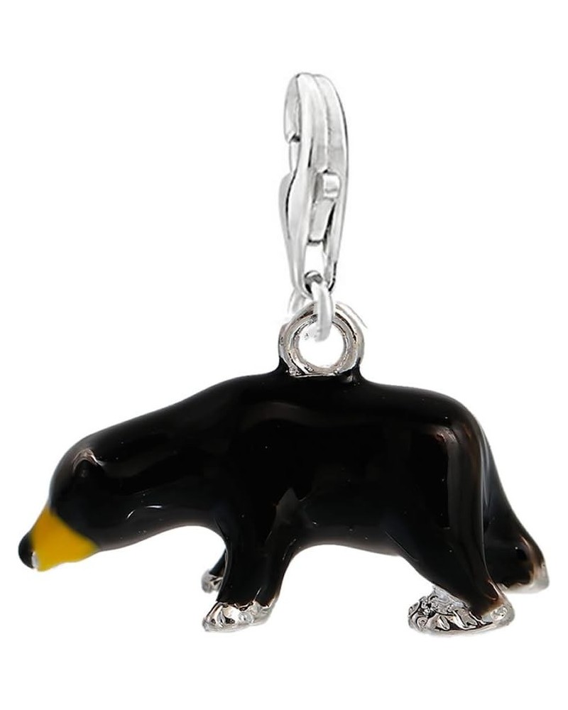 American Black Bear Clip on Charm clip on charm for charm bracelet Bear $8.24 Bracelets