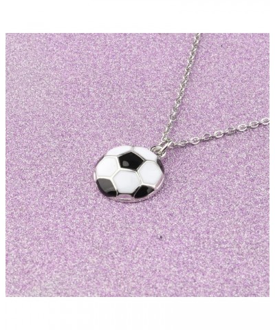 Football Necklace Football Fan Gift Football Girl Gift Soccer Gift for Women Mother Football ne $10.77 Necklaces