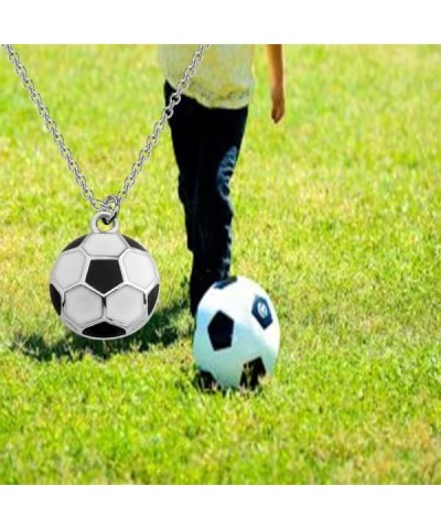 Football Necklace Football Fan Gift Football Girl Gift Soccer Gift for Women Mother Football ne $10.77 Necklaces