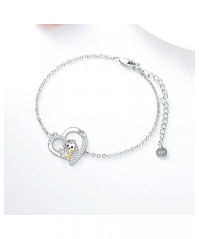 Animal Bracelet for Women 925 Sterling Silver Lion Monkey Bracelet Jewelry Monkey $18.71 Bracelets