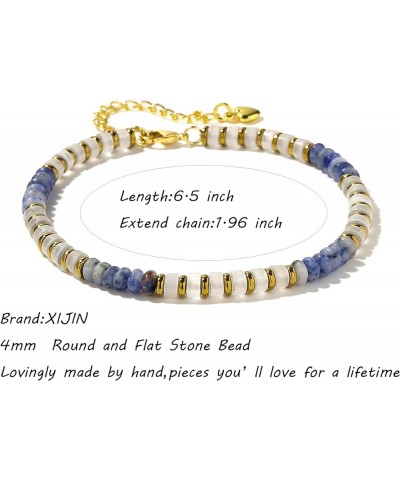 Natural Stone Beaded Bracelets for Women Handmade Beach Boho Beads Bracelet Jewelry Gift for Her H $8.69 Bracelets