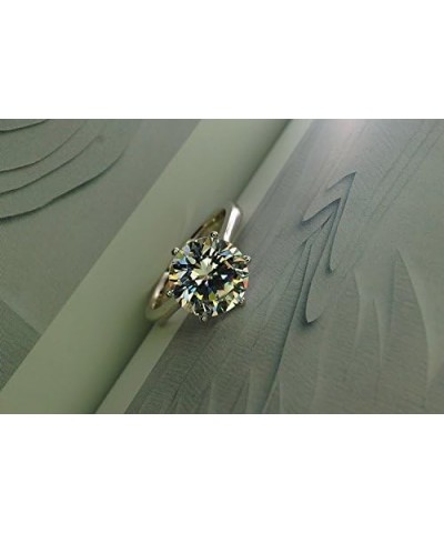 Jewelry Elegant 4ct Round Cushion Cut Solitaire Halo Simulated Diamond Wedding Engagement Ring simulated diamond 7mm $13.98 R...