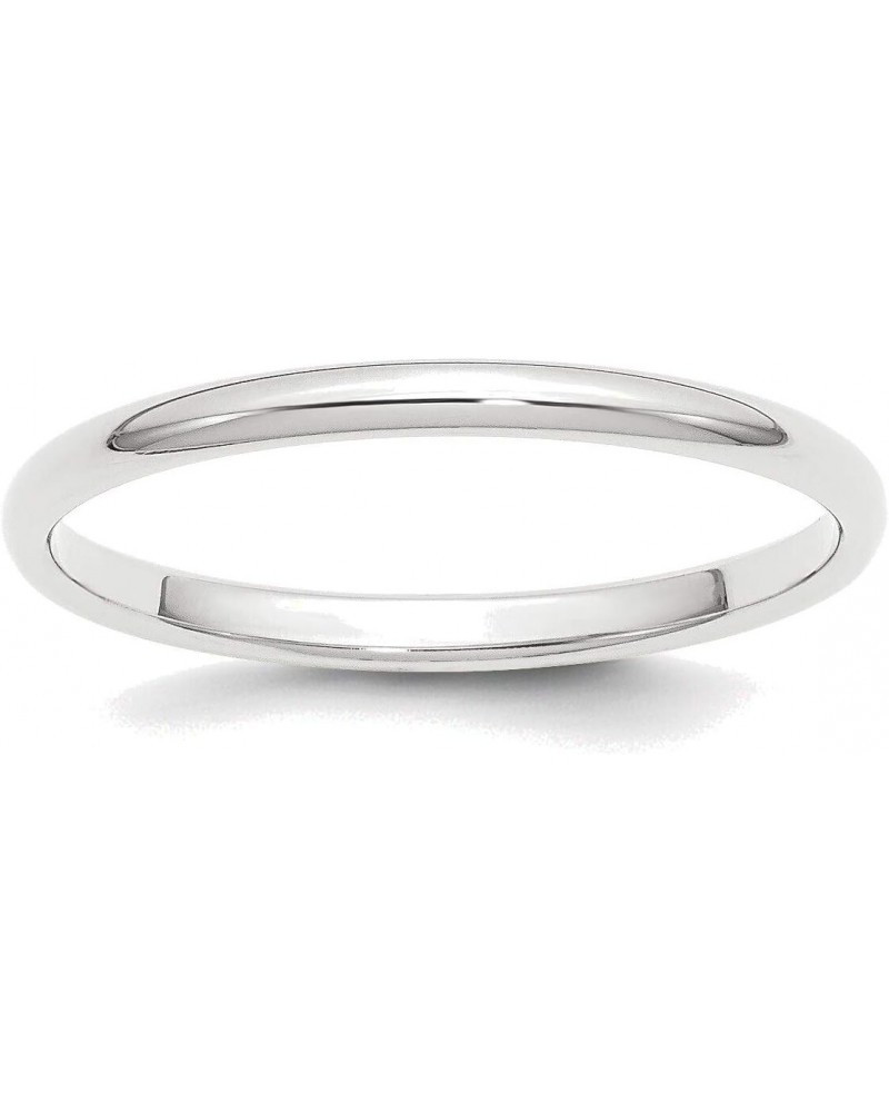 Platinum 2mm Half-Round Wedding Band in Size 5 $103.49 Bracelets