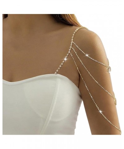 1Pcs Multilayer Rhinestone Shoulder Bra Strap Chain Jewelry Sexy Heart Pendant Lingerie Chain Bridal Shoulder Chain Crystal U...