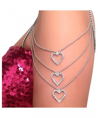 1Pcs Multilayer Rhinestone Shoulder Bra Strap Chain Jewelry Sexy Heart Pendant Lingerie Chain Bridal Shoulder Chain Crystal U...