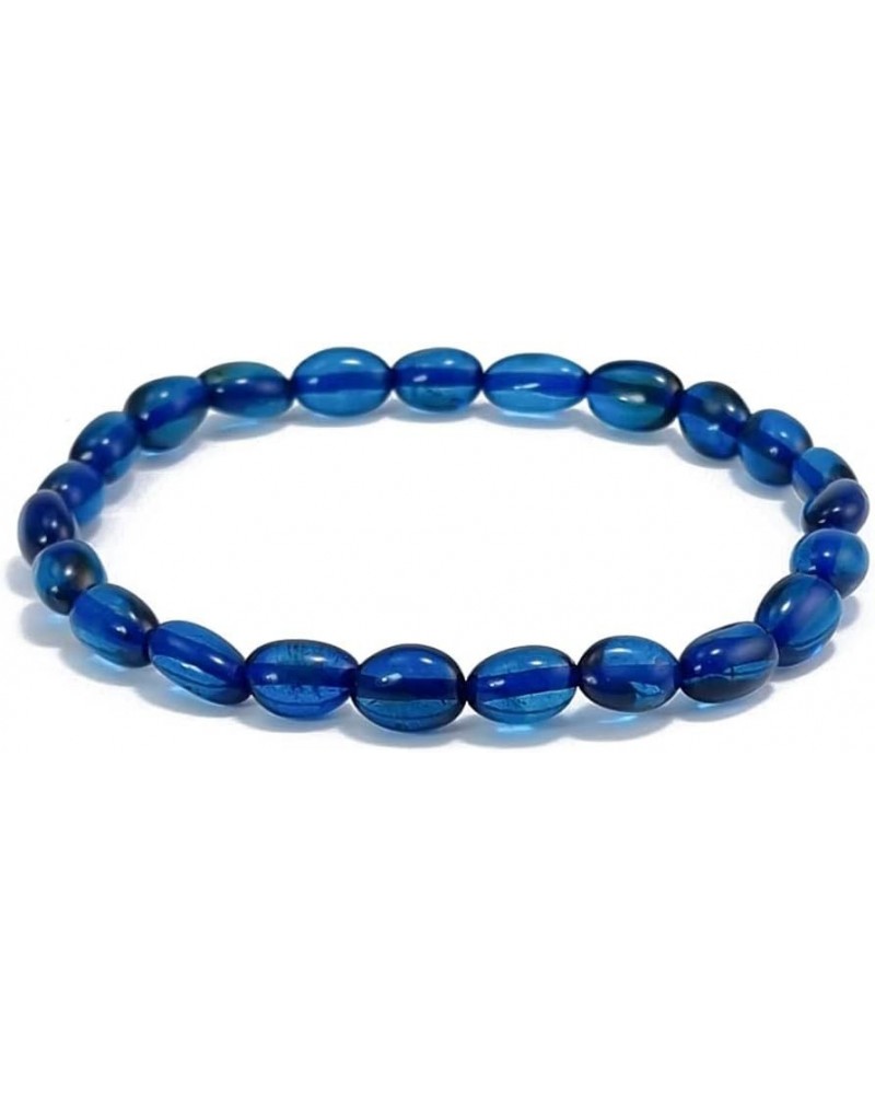 Natural Caribbean Amber Nugget Shape Beads Blue Color Beaded Bracelet, Genuine Caribbean Amber. $11.00 Bracelets