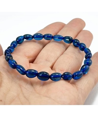 Natural Caribbean Amber Nugget Shape Beads Blue Color Beaded Bracelet, Genuine Caribbean Amber. $11.00 Bracelets