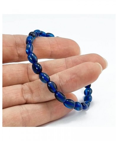 Natural Caribbean Amber Nugget Shape Beads Blue Color Beaded Bracelet, Genuine Caribbean Amber. $11.00 Bracelets