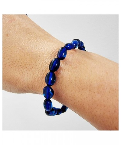 Natural Caribbean Amber Nugget Shape Beads Blue Color Beaded Bracelet, Genuine Caribbean Amber. $11.00 Bracelets