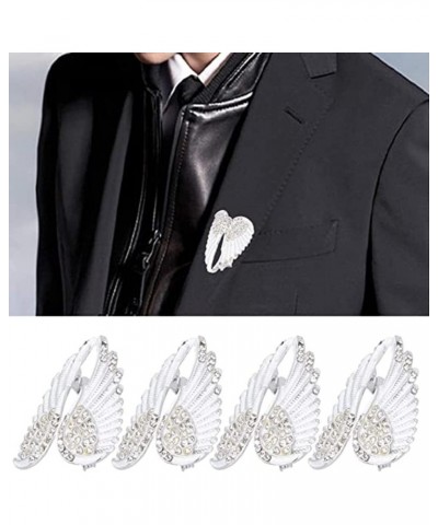 Brooch Pin Angel Wing Pattern Rhinestone Brooch Pins Exquisite Crystal Button Accessory for Women Girls 4Pcs $9.83 Brooches &...