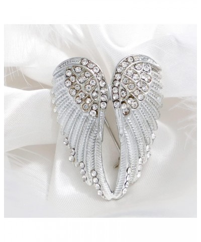 Brooch Pin Angel Wing Pattern Rhinestone Brooch Pins Exquisite Crystal Button Accessory for Women Girls 4Pcs $9.83 Brooches &...