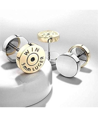 Bullet Gold IP 16 Gauge 316L Surgical Steel Fake Plugs $8.79 Body Jewelry