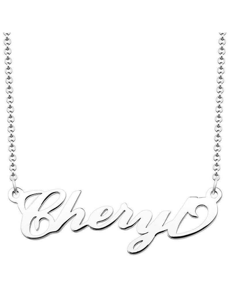 Personalized Name Necklace Initial Necklace Customized Sterling Silver Original Font Pendant Jewelry Same Day Shipping Gift f...