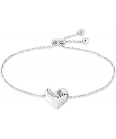 Women's Chain Bracelet: Contemporary Heart Design for All Occasions Silver $33.80 Bracelets