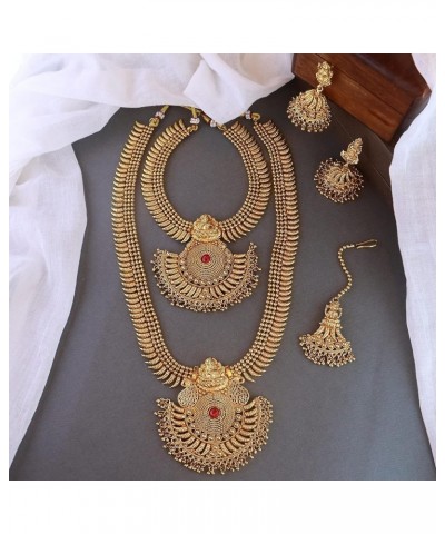 18K Gold Plated Indian Wedding Bollywood Style Choker Necklace Jewellery Set for Women/Girls (MC124CO) Gold $28.08 Jewelry Sets