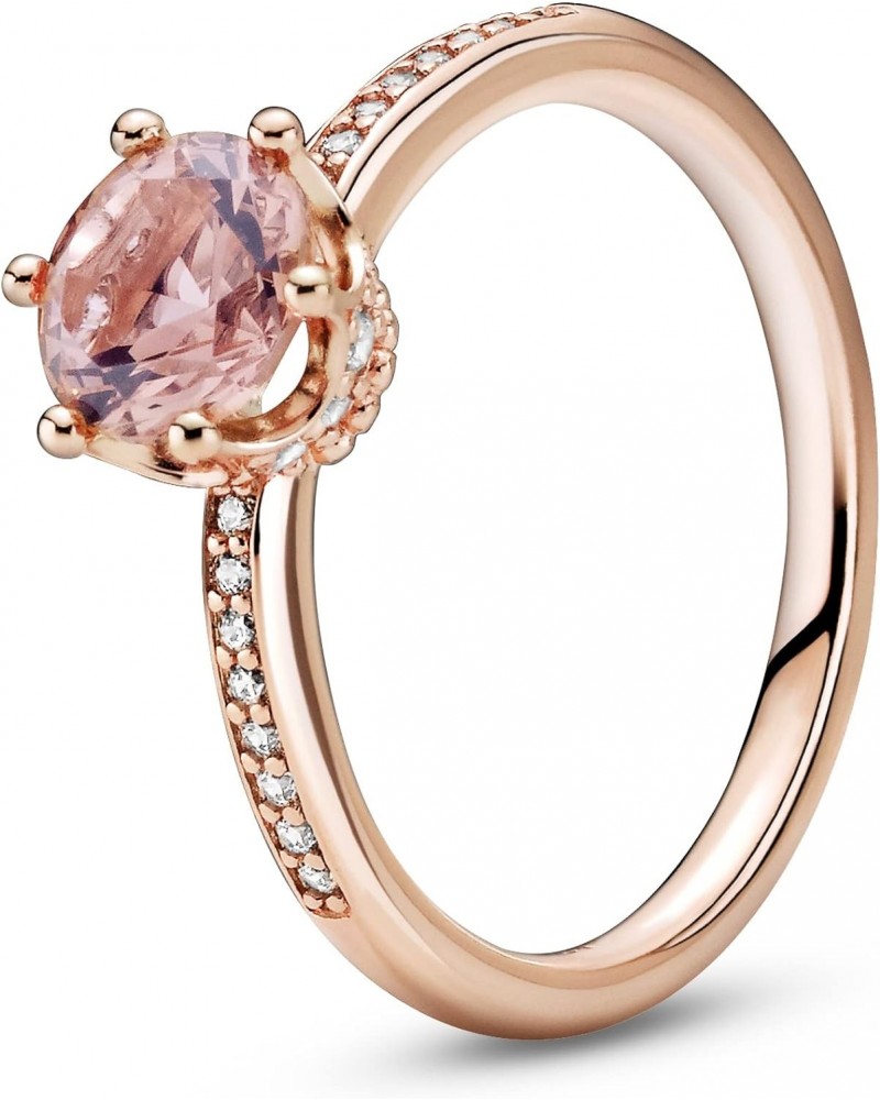 Sparkling Crown Solitaire, Pink Crystal $49.35 Rings