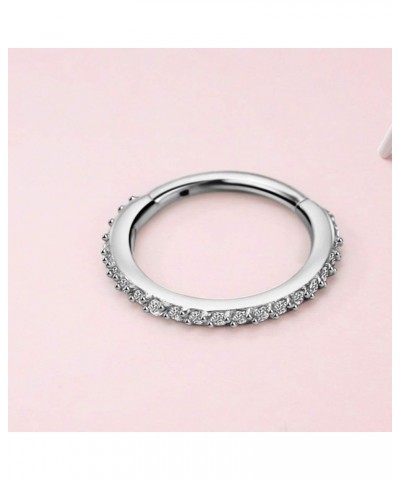 316L Surgical Steel Piercing Rings for Daith Helix Cartilage Conch Earlobe Ear Piercings Style 01:16g 6mm,Silver $11.39 Body ...