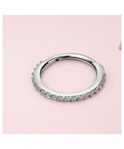 316L Surgical Steel Piercing Rings for Daith Helix Cartilage Conch Earlobe Ear Piercings Style 01:16g 6mm,Silver $11.39 Body ...