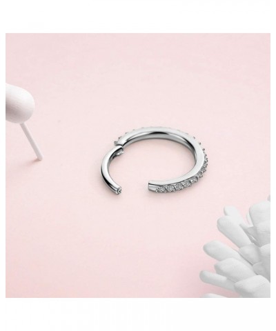 316L Surgical Steel Piercing Rings for Daith Helix Cartilage Conch Earlobe Ear Piercings Style 01:16g 6mm,Silver $11.39 Body ...