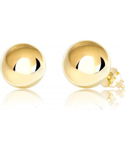 Premium 14K Yellow Gold Filled Ball Stud Earrings with 5mm Backings, 2mm - 10mm 8mm $9.23 Earrings