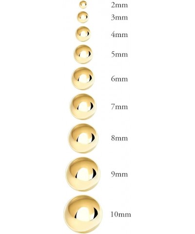 Premium 14K Yellow Gold Filled Ball Stud Earrings with 5mm Backings, 2mm - 10mm 8mm $9.23 Earrings