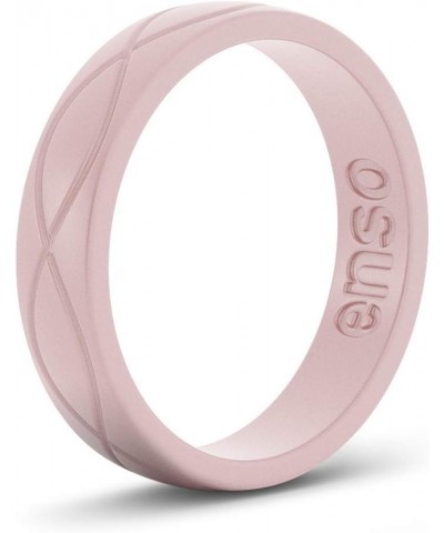 Women's Infinity Silicone Wedding Ring – Hypoallergenic Wedding Band for Ladies – Comfortable Band for Active Lifestyle – 4.5...