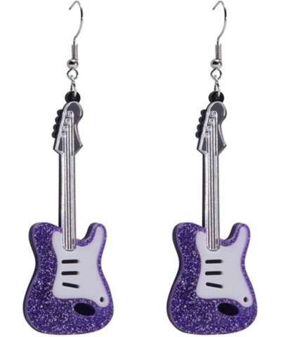 Guitar Earrings Retro Violin Earrings Acrylic Classical Earrings Retro Rock Band Music Earrings Music Lovers Statement Jewelr...