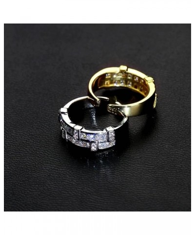 14K Gold Princess Cut Mossanite Ring, Open Couple Rings, Celebrate Your Journey Together with this Gem White Gold $55.18 Rings