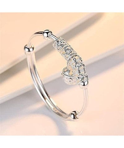 Women's 925 Sterling Silver Adjustable Hollow Chain Bracelet Charm Wrist Bangle Gift Silver C $4.40 Bracelets