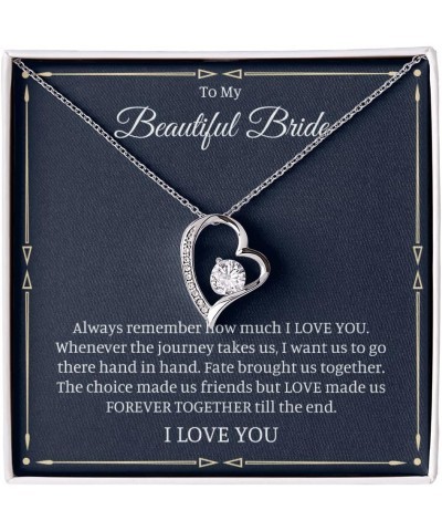 Bride Necklace To My Bride On Our Wedding Day Necklace Wedding Gift For Bride From Groom Gift Ideas For Bride On Wedding Day ...