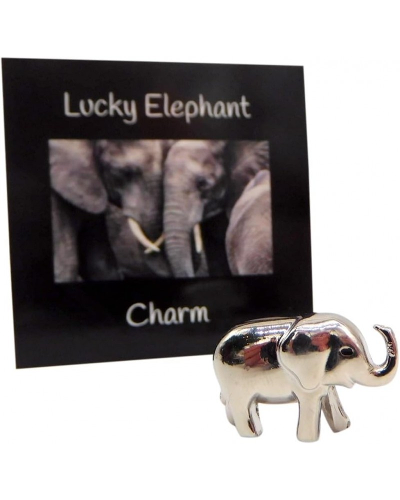 Lucky Elephant Charm Legend Pocket Tiny Trinket Set for Good Luck with Card $8.22 Bracelets