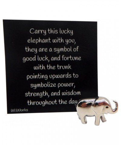 Lucky Elephant Charm Legend Pocket Tiny Trinket Set for Good Luck with Card $8.22 Bracelets