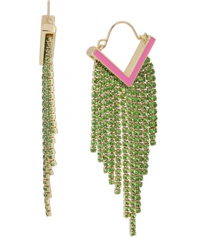 Rhinestone Chandelier Earrings Rhinestone Chandelier Earrings Green $6.73 Earrings