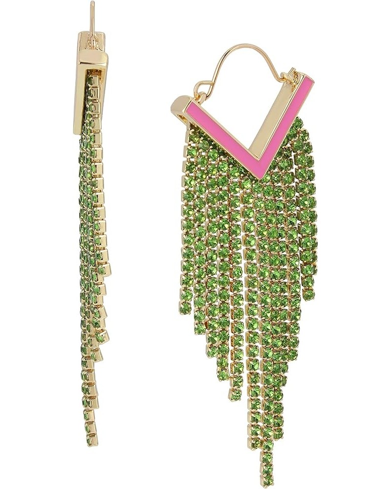 Rhinestone Chandelier Earrings Rhinestone Chandelier Earrings Green $6.73 Earrings