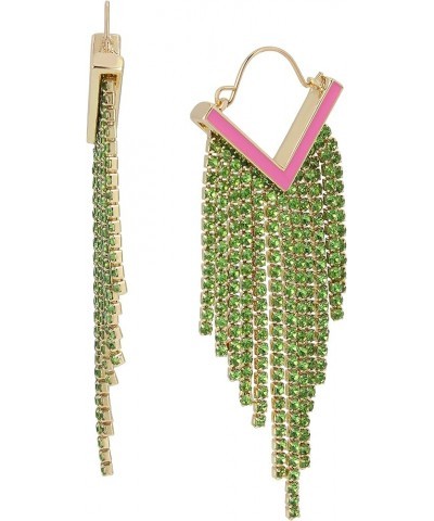 Rhinestone Chandelier Earrings Rhinestone Chandelier Earrings Green $6.73 Earrings