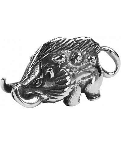 1Pcs Wild Viking Wild Boar Pendant Stainless Steel Necklace Vintage Animal Charm Pendant $7.50 Necklaces