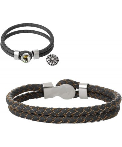 Chunk Bracelets Fits Snaps Chunk Buttons (Coffee Bracelet) Black Bracelet $8.39 Bracelets