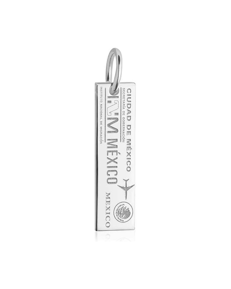 925 Sterling Silver Mexico Passport Stamp Travel Charm $27.03 Bracelets