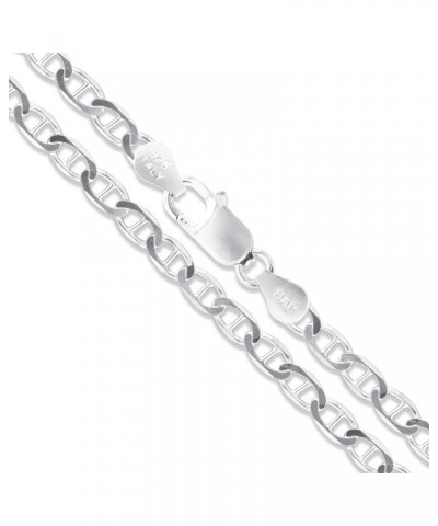 CHOOSE YOUR WIDTH Sterling Silver Flat Mariner Chain Solid 925 Italy Link Women's Men's Necklace 3.0mm Length 30 Inches $26.1...