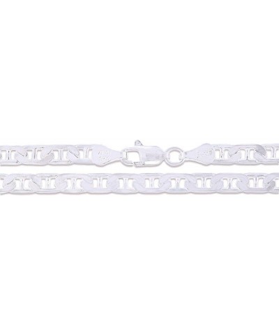 CHOOSE YOUR WIDTH Sterling Silver Flat Mariner Chain Solid 925 Italy Link Women's Men's Necklace 3.0mm Length 30 Inches $26.1...