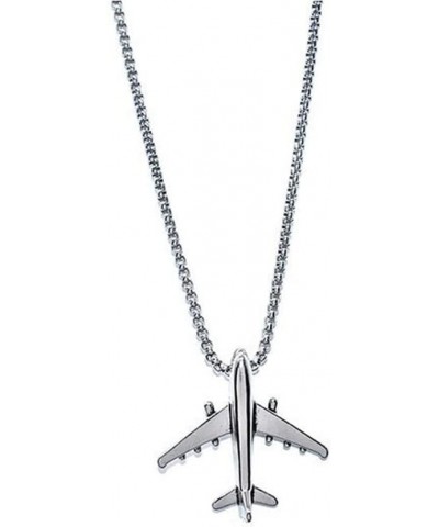 Men's punk wind plane scooter Dinosaur eye necklace hipster sweater chain Plane chain length-70cm $13.84 Necklaces