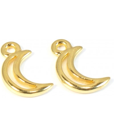 Gold Crescent Moon Charms, Small Celestial, Space Charm 4/Pkg $8.01 Bracelets