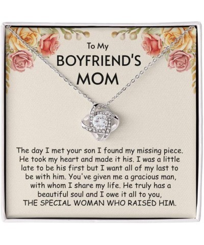 Christmas Gifts For Boyfriends Mom, Gift for Boyfriends Mom, To My Boyfriends Mom Necklace, Birthday Gifts For Boyfriend's Mo...