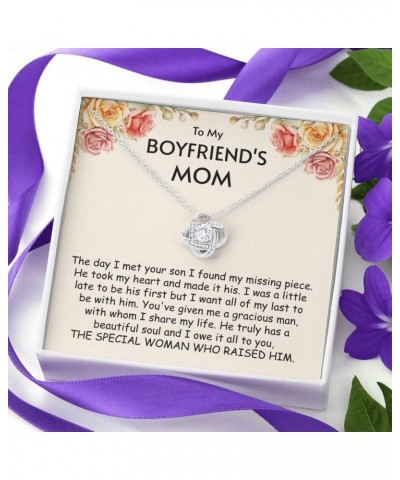 Christmas Gifts For Boyfriends Mom, Gift for Boyfriends Mom, To My Boyfriends Mom Necklace, Birthday Gifts For Boyfriend's Mo...