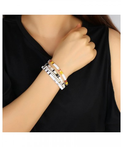 Elastic Tila Beads Bracelets Stranded Tila Beads 18 02H0 $10.19 Bracelets