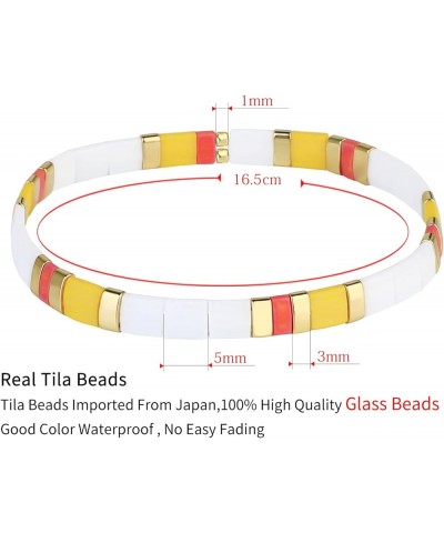 Elastic Tila Beads Bracelets Stranded Tila Beads 18 02H0 $10.19 Bracelets