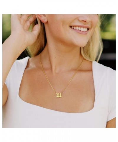 Angel Number Necklace for Women Dainty Gold Plated Number Necklace Numerology Jewelry Gifts for Women 3333 gold-plated $9.17 ...