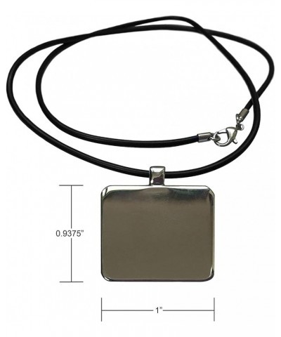 Hallelujah in Calligraphy - Necklace With Pendant (ncl-362621) Necklace With Rectangle Pendant $10.07 Necklaces