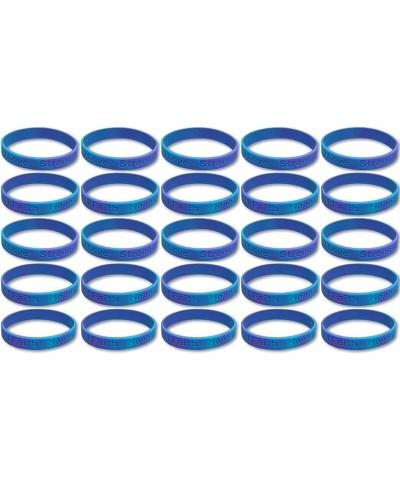 25 Suicide Teal and Purple Silicone Awareness Bracelets - Medical Grade Silicone - Latex and Toxin Free (25 Bracelets) $13.00...