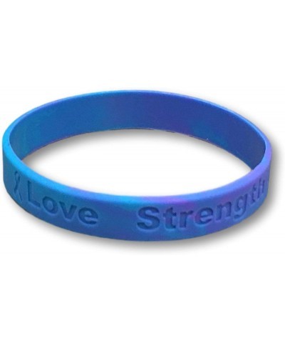 25 Suicide Teal and Purple Silicone Awareness Bracelets - Medical Grade Silicone - Latex and Toxin Free (25 Bracelets) $13.00...